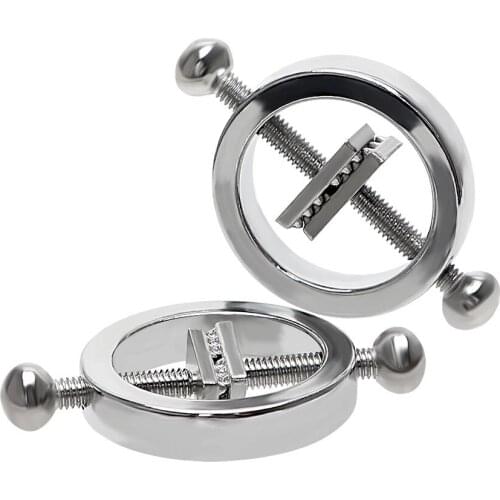 1 Pair Nipple Clamps Breast Clips Nipple Stimulator Slave Restraints BDSM Bondage Gear Erotic Sex Toys for Couples Adult Games