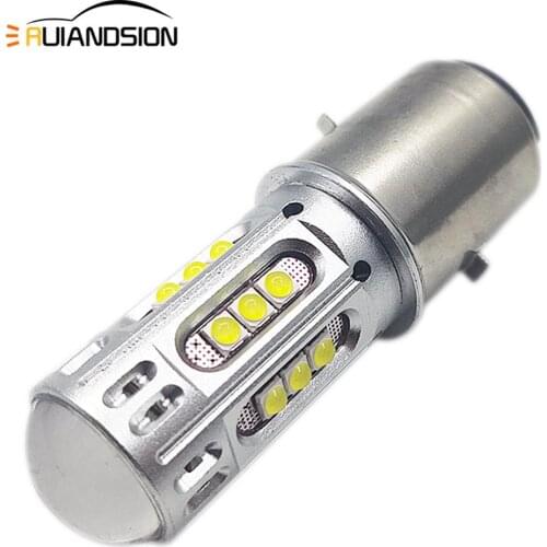 1PC BA20D P15D-25-1 H4 H6M P26S 1000LM 10-30V 12V 24V 6000K White Motorbike Headlight Led Bulb Motorcycle Headlamp High Low Beam