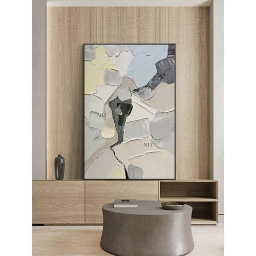 100% Handpainted Design Paintings Modern Abstract Handmade Oil Painting On Canvas 3D Knife Wall Art Picture Home Decor Unframed