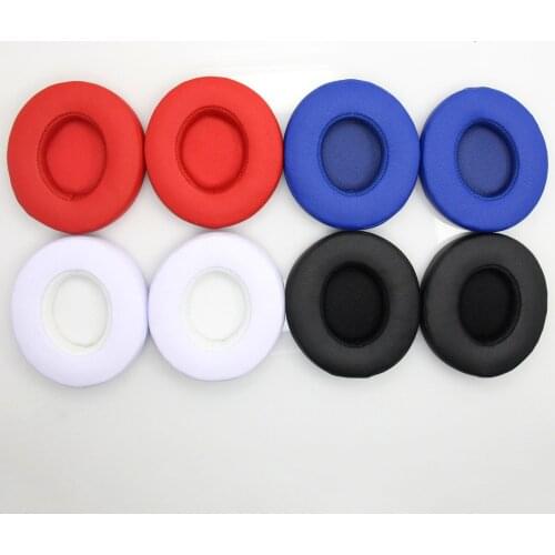 4 colors headset earpad for Beats Solo3 Wireless headphones Sponge Protein Leather Material Ear Pads high quality