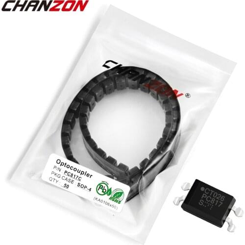 50PCS/LOT PC817 EL817 817C PC817C 817 Optocoupler SOP SMD IC SOP4 New and Original In Stock Chanzon Free Shipping