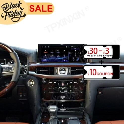 128G Android 10 PX6 DSP for Lexus LX570 2015 - 2021 DVD GPS Car Navigation Car Radio Video Stereo Multifunction CarPlay Host