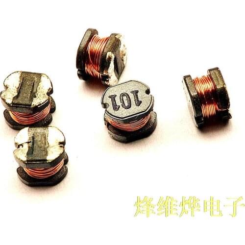 Free shipping SMD Power Inductors CD43 100UH flag 101 ( 50 )