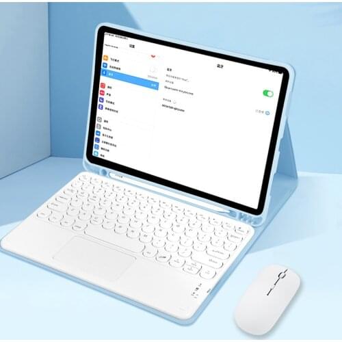 Mouse And Keyboard Case For Ipad Air 3 2 1 5th 6th 7th 8th Magnetic Keyboard Case For Ipad Pro 11 10.5 Air 4 Bluetooth Mouse