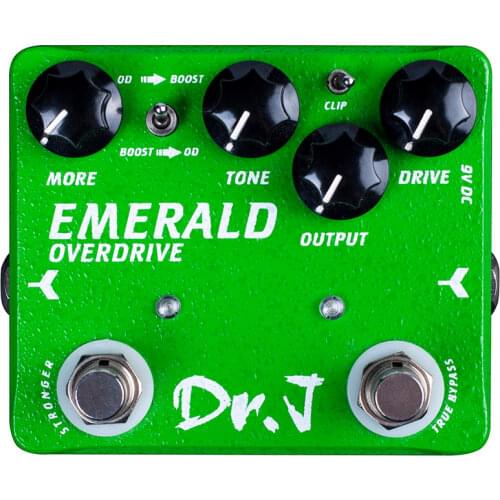Dr. J D60 EMERALD Creamy Overdrive Pedal for Electric Guitar Effect Pedal Warm Character Guitar Pedal Overdrive Guitar Parts