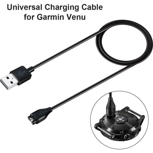 1m USB Data Charging Charger Cable for Garmin Fenix 5S Venu 2 Smart Watch