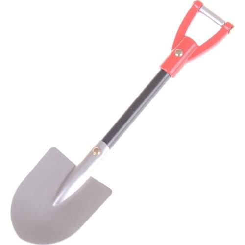 1PCS Total Length 105mm 1:10 Metal Scale Shovel For RC Climbing Truck Car Decorative Tools