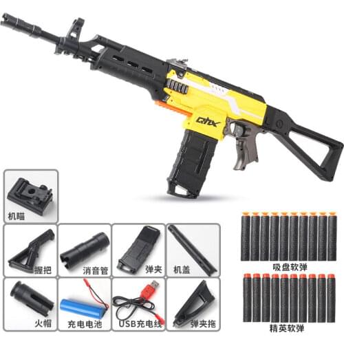 M416 AK47 Electric Automatic Single Shot Soft Bullet Toy Gun Weapon Guns Toy Rifle For Children Boys