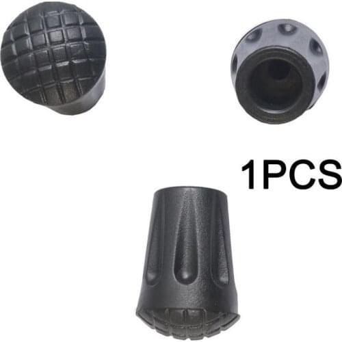 1pc Trekking Pole Tip Cover Rubber Anti-slip Feet For Hiking Go Walking Cover Protectors Poles Stick