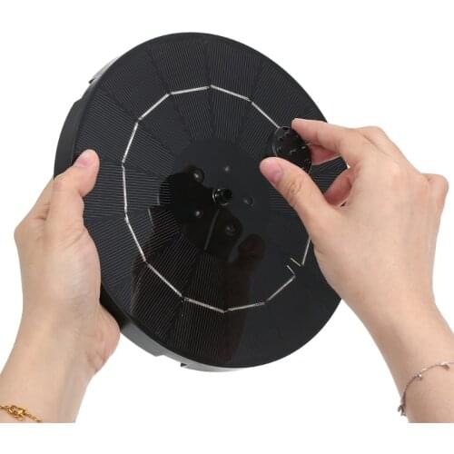 3.8W Solar Fountain Nozzle Pump with 4 Water Styles LED Light for Bird Bath Pond Pool Fish Tank Aquarium Garden