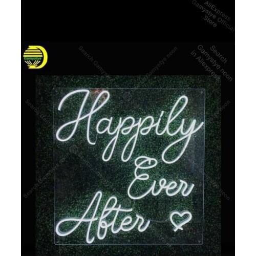 Neon Sign for Happily Ever After Love Display Decoracion Express Beer Lighting Buffal Write On Neon Sign Board Neon Light Love