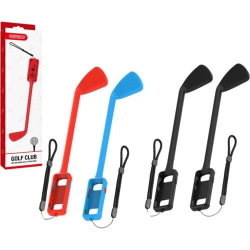 2021 NEW Telescopic Golf Clubs for Nintendo Switch Controller for Mario Golf Games Accessories 2Set Left+Right Controller Grips