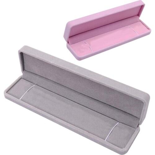 New Velvet Presentation Gift Jewellery Ring Necklace Bracelet Display Box Case (D)