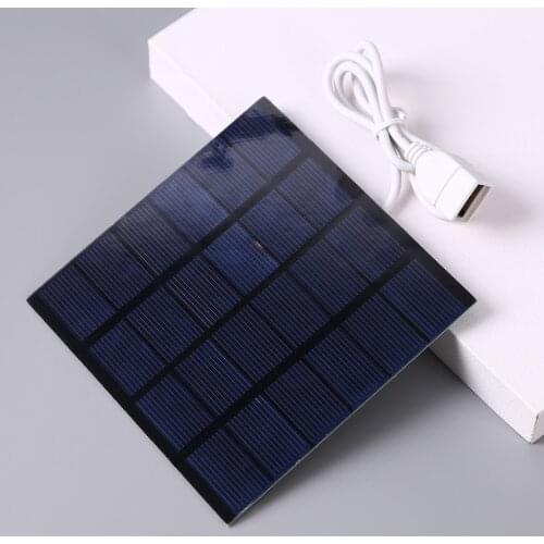 Solar Panel Study Silicon Battery Charger Outdoor Travel USB Polysilicon DIY Solar Panel for Light Mobile Phone Battery