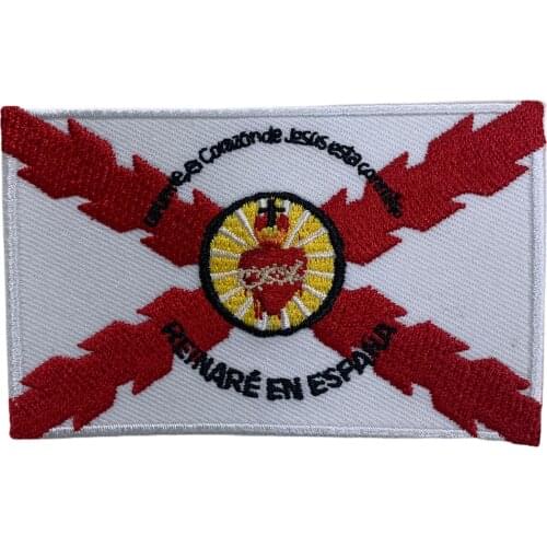 Patch Aspa Burgundy Sgrd heart 8x4.5cm