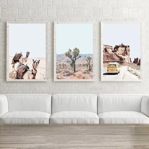 Desert camel wall art print canvas poster travel desert art painting decoration picture home decoration canvas painting poster