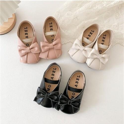 CAPSELLA KIDS Leather Shoes 1-6 Years Toddler Girls Princess Mary Janes Dress Shoes Children Soft Sole Leather Shoes Flats 21-30