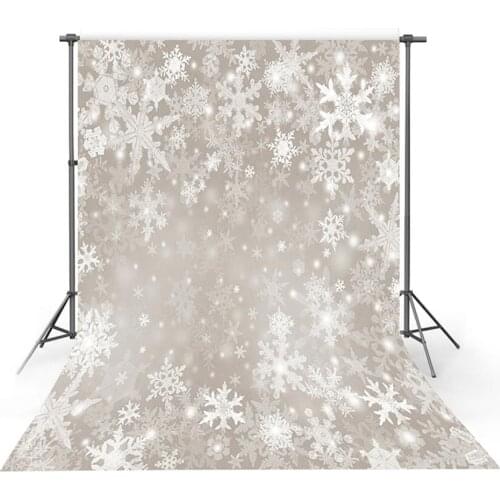 5X7ft Vinyl Photography Backdrops snowflake Christmas Broken Lights Pale Gold Light Children Backgrounds for Photo Studio ZH-270