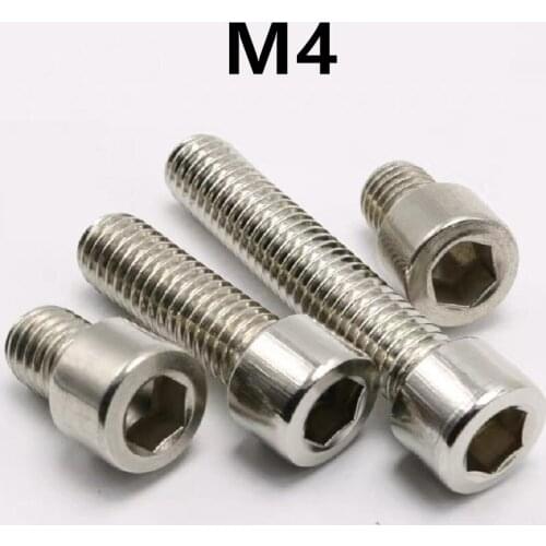 50PCS DIN912 M4x6/8/10/12/14/16/20/25/30/35/40/45/50mm GB70.1 Stainless Steel Screws Allen Hex Socket Head Screw Bolt Fastener