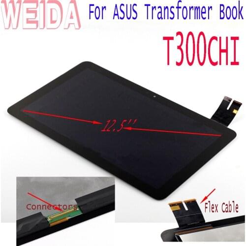 WEIDA LCD Replacment B125HAN01.0 LQ125T1JX03C 12.5" For ASUS Transformer Book T3 CHI T300CHI LCD Display Touch Screen Assembly