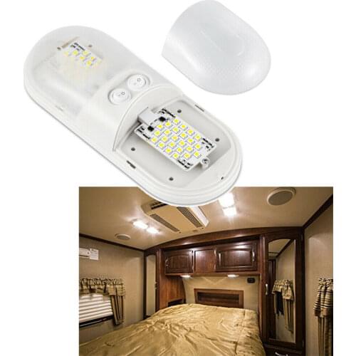 1 pcs 12V LED Oval Ceiling Roof Light Trailer Camper Accessories RV Boat Interior Dome Cabin Lamp