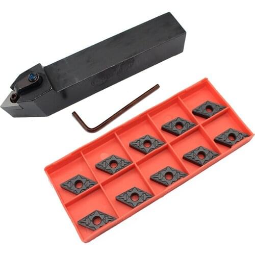 1PCS MDPNN2525M15 + 10PCS DNMG150408 TM PC4125 CNC Tool Blade Lathe Turning Tool Carbide Insert Tool Holder