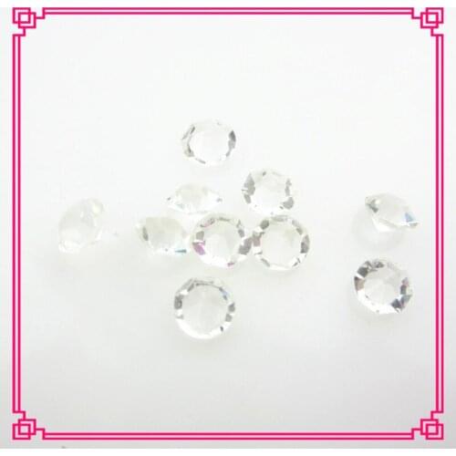 120pcs/lot Round 4mm White Crystal Birthstone Charms Floating Charms for Living Memory Glass Lockets
