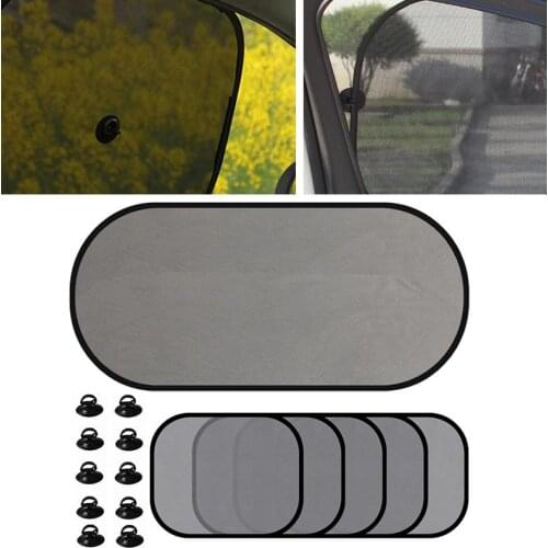5 PCS Set Car Sun Shade Auto Sun Visor Car Window Suction Cup Car Curtain Auto Sunshade Auto Styling Covers UV Protect Sunshades