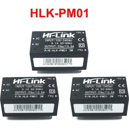 Free shipping 10 pcs/lot AC-DC 220V to 5V power supply mini module isolated power supply module HLK-PM01