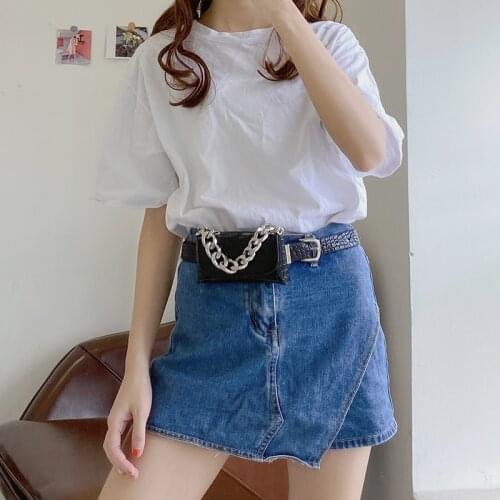 Brand Reteo Belt Waist Packs Bags Luxury Women Flap Chain Shoulder Bags Designer Leather Handbags Girls Mini Phone Pocket Purse