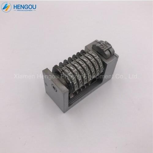 1 Piece High Quality Backward 4x8 Cicero 7 Digits Numbering Machine for Heidelberg Windmill, Letterpress Gothic Type