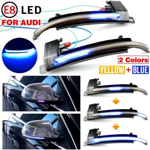 For Audi A4 A5 B8 B8.5 A3 8P Q3 A6 C6 4F S6 SQ3 A8 D3 8K RS3 RS4 S5 LED Blinker Dynamic Turn Signal Light Side Mirror Repeater