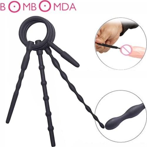 Male Urethra Catheter Penis Plug Tube Urethral Stretcher Urethral Sound Penis Dilator Adult Product Sex Toy for Men Masturbators