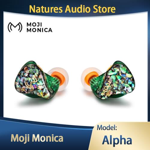 Moji Monica Alpha 2EST+1DD +2BA HIFI Monitor Earphone Hybrid IEMs with Detachable Cable Earbuds
