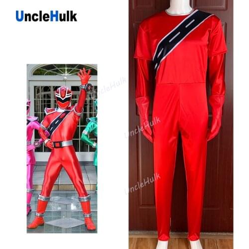 Mashin Sentai Kiramager Kiramai Red Cosplay Bodysuit - with gloves | UncleHulk