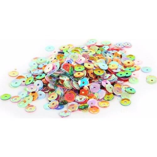 New Arrivals 1300-7000pcs 3/4/5/6mm White and Mix Color Round Cup Sequin For Clothing Accssory DIY Art Decoration Jewelry Making