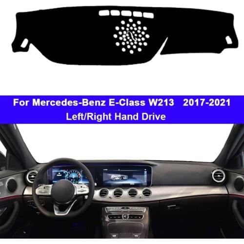 Car Dashboard Cover DashMat Carpet Cape For Mercedes-Benz E-Class W213 2017 - 2021 LHD RHD E-Klasse E200 E250 E300 E220d AMG