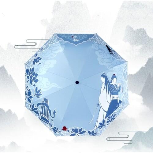 Grandmaster of Demonic Cultivation Mo Dao Zu Shi Lan Wangji Wei Wuxian BL Anit-SUV Umbrella Rain Sun Cosplay Props Gifts