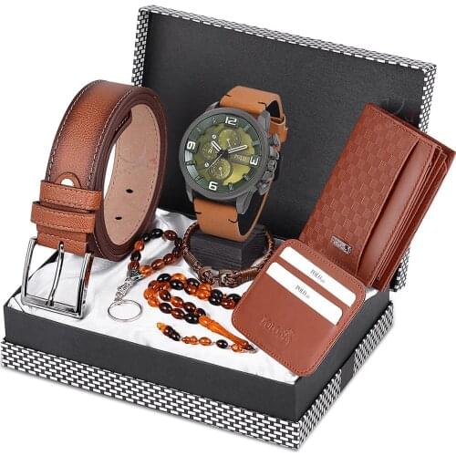 POLO Rucci Mens Wrist Watch And Wallet Belt Keychain Wristband The Boiler Pl-0426e3 pl-0426E3