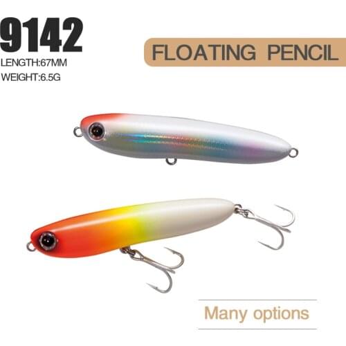 New 1Pcs Pencil Floating Fishing Lure TopWater Hard Bait 67mm 6.5g Pesca Floating Artificial Bait Freshwater Wobblers Hard Lure