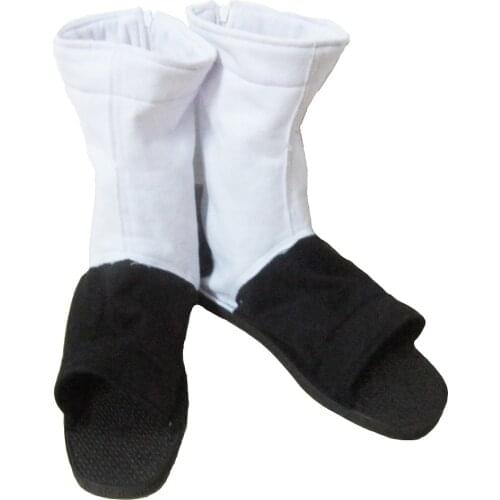 Ninja Cosplay Shoes Unisex Black Shippuden Shoes Akatsuki Uzumaki Sakura Sasuke Shoes Sandals White Outer Covers