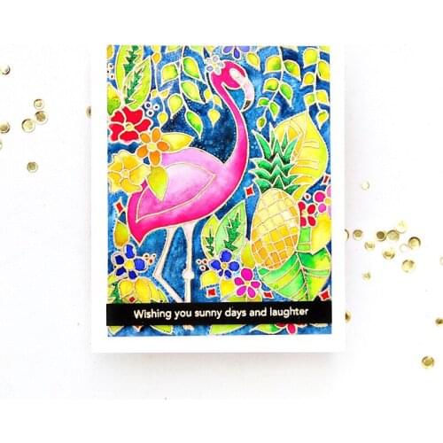 Lets Flamingle Transparent Clear Silicone Stamp/Seal for DIY ScrapbookingPhoto Album Decorative Card Making Clear Stamps 6x8in