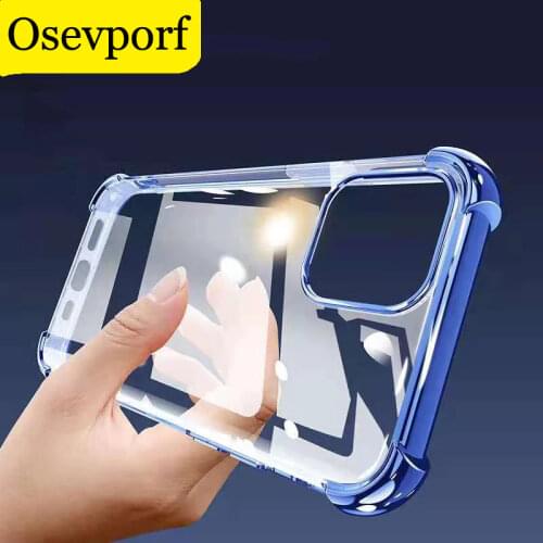 Luxury Shockproof Case For iPhone 11 12 Pro Max Soft TPU Back Cover For iPhone X S XR 8 7 6 S Plus Clear Corner Anti-shock Coque