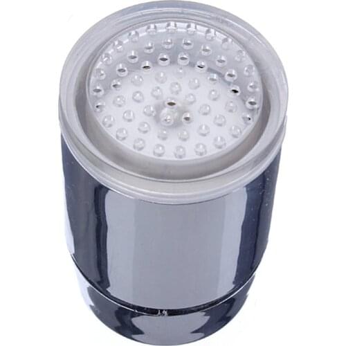 7 Colors RGB Changing Glow LED Water Faucet Stream Light Shower Tap Head Kitchen Pressure Sensor Bathroom Accessory Dropshipping