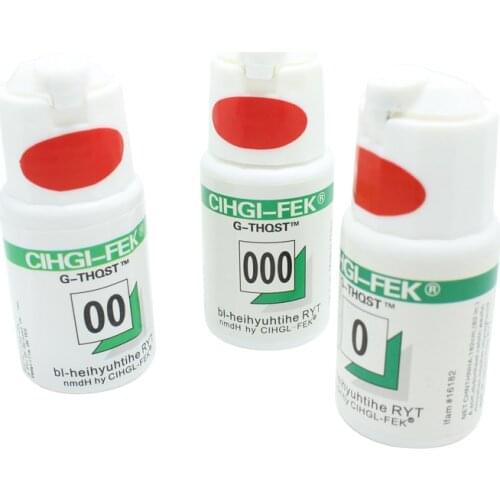 Dental Thread Disposable Gingival Retraction Cord Knitted Cotton Gum Line Dentist Material 1 Bottle Size 0 00 000