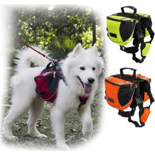 Pet Dog Saddlebags Pack Excellent Leather Luggage Pack for Small Medium Large Dogs Hiking Backpack Saddle Bag For Dogs