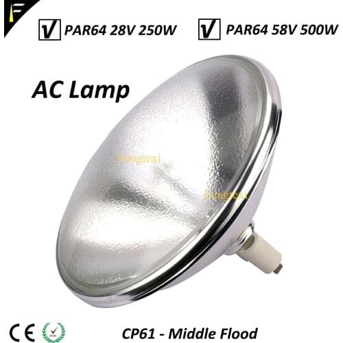 Traditional Par Lamp Par64 28V 250W AC Lamp CP60 For Par Light PAR 64 ACL Lamp VNSP (Very Narrow Spot) 250 Watts