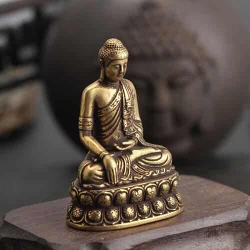 Southeast Asia Thailand Greco-Buddhist pocket travel efficacious Omnipotent Sakyamuni Buddha Amulet brass small buddha amulet