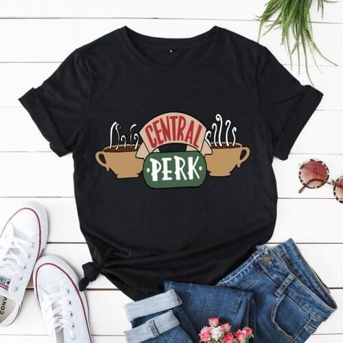 Summer Women T Shirt Pink Tops Plus Size S-5XL 100%Cotton T-Shirt New Coffee Print Tshirt Women Shirts O Neck Short Sleeve Tees