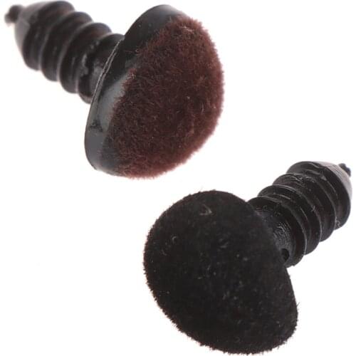 10pcs 9*11mm Black Plush Nose Craft Button Animal Safety Nose for Soft Toys Plastic Panghuhu88